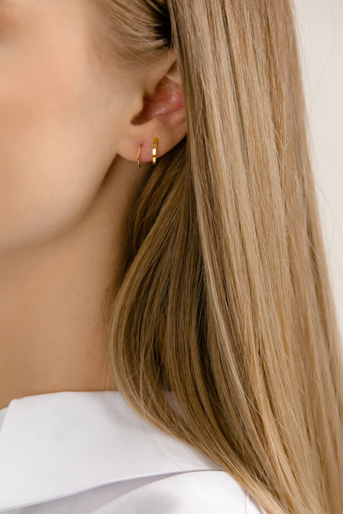 Cercei din argint Alivia (Silver/Gold)